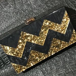 Lucite evening clutch